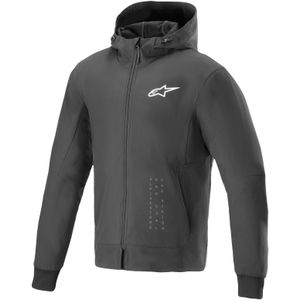 Motorhoodie Alpinestars Radium Tech Zwart-Wit