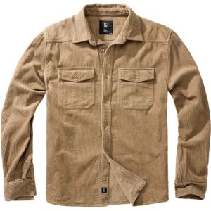 Shirt met Lange Mouwen Brandit Corduroy Classic Camel