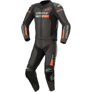 Leren Motorpak 2-delig Alpinestars GP Force Chaser Zwart-Oranje Neon