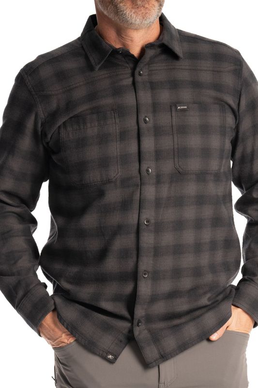 Overhemd Klim Table Rock Midweight Flanel Zwart