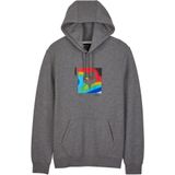 FOX - Fleece Hoodie - Grijs - Polyester