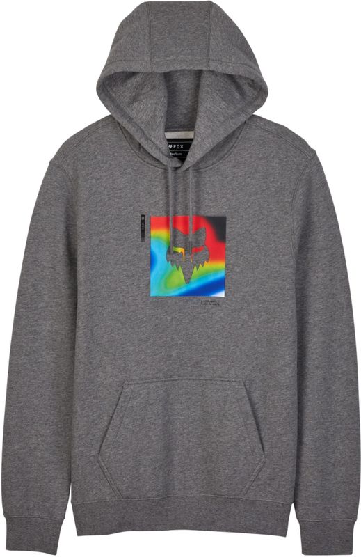 FOX - Fleece Hoodie - Grijs - Polyester