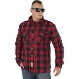 Houthakkershemd West Coast Choppers Dominator Aramid Riding Rood-Zwart