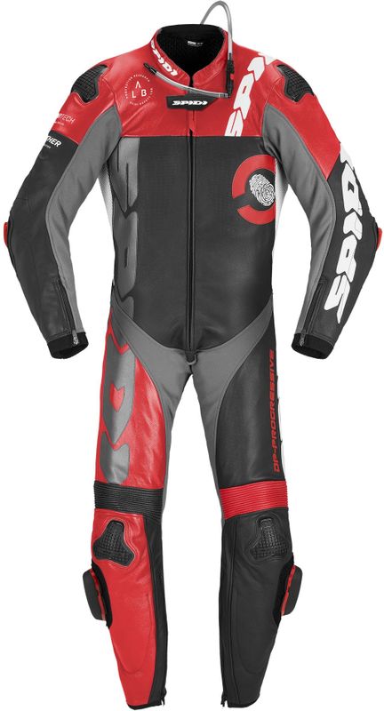 Leren 2-delig Motorpak SPIDI DP-Progressive Pro Rood
