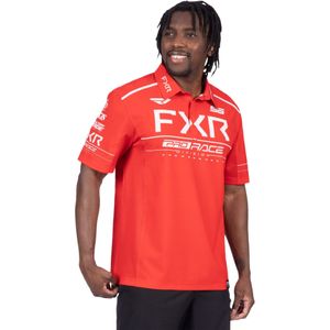FXR - Race Div - Poloshirt - Polyester/Spandex - 110g/m2, Sunshield 50+ UPF, Antimicrobiële, DWR-afwerking