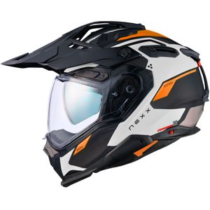 Adventure Helm Nexx X.WED3 Keyo Wit-Oranje MT