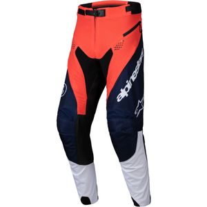 Crossbroek Alpinestars Pro-Dura Marineblauw-Oranje-Wit