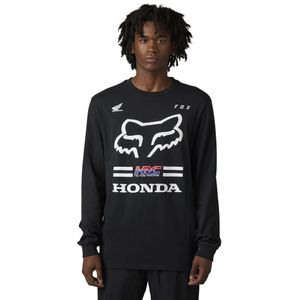T-shirt FOX X Honda LS Zwart