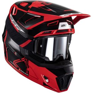 Crosshelm met Bril Leatt Kit Moto 7.5 V24 Rood