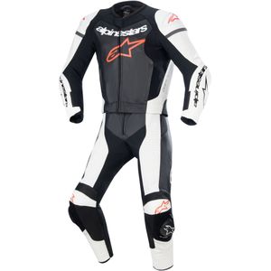 Leren Motorpak Alpinestars GP Force Lurv 2 PC Zwart-Wit-Neon Rood