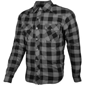 Motorshirt Flannel GMS Jaguar Zwart-Grijs