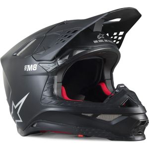 Crosshelm Alpinestars Supertech M8 Mips Solid Mat Zwart