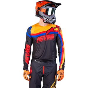 Crosstrui Alpinestars Techstar Venom Zwart-Rood-Oranje