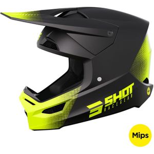 Crosshelm Shot Race Mips Zwart-Fluo