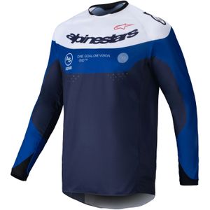 Crosstrui Alpinestars Pro-Dura Marineblauw-Helder Blauw-Wit