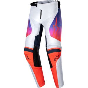 Crossbroek Kinderen Alpinestars Racer Hoen Lichtgrijs-Oranje-Zwart