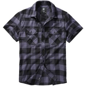 Shirt Brandit Check Halfsleeve Zwart-Grijs