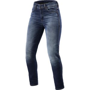 Rev'It! Marley SK dames motorjeans medium blauw afgewassen