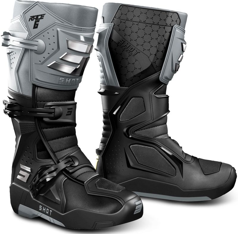 Shot - Race 6 - Off-road Laarzen - Zwart - Synthetisch Leer