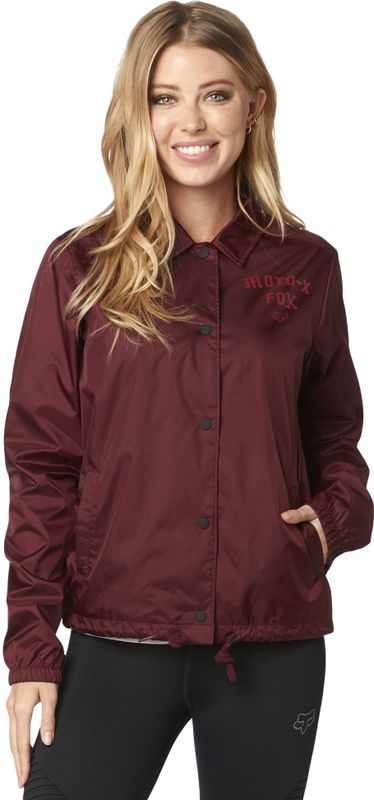 Fox - Motorjas - Zwart - Polyester - Rits Aan Voorzijde