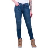 Motorjeans Dames Course Lara Slim Fit Donkerblauw