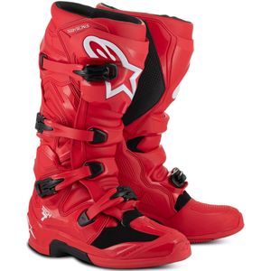 Alpinestars - Tech 7 - Crosslaarzen - Helder Rood - Materiaal: TPU