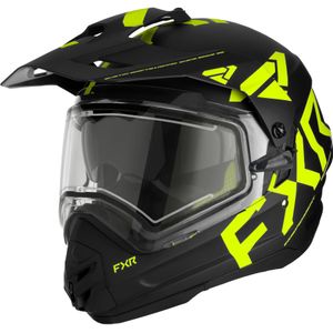 Crosshelm FXR Torque X Team Electric Shield Zwart-Hi Vis