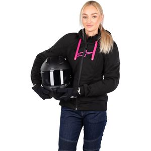 Hoodie Alpinestars Stella Chrome Sport Zwart-Roze