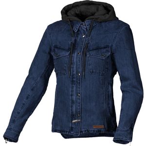 Motorhoodie Dames Macna Inland Blauw-Bruin