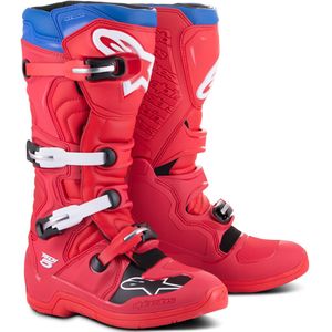 Crosslaarzen Alpinestars Tech 5 Rood-Donker Rood–Blauw