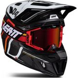 Crosshelm Leatt Moto 9.5 Koolstof-Wit met Crossbril Velocity 6.5 Iridium