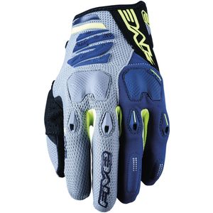 Crosshandschoenen Five E2 Grijs-Geel-Marineblauw