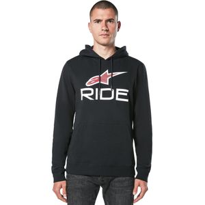 Hoodie Alpinestars Ride 4.0 Zwart-Wit-Rood