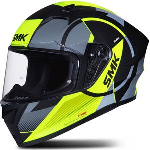 Integraalhelm SMK Stellar Faro Grijs-Geel