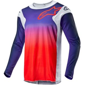 Crosstrui Alpinestars Racer Hoen Lichtgrijs-Oranje-Zwart