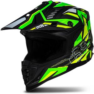 Crosshelm iXS iXS363 2.0 Zwart Mat-Geel Fluo-Groen Fluo