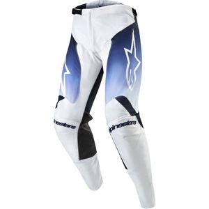 Crossbroek Alpinestars Racer Hoen Wit-Marineblauw-Lichtblauw