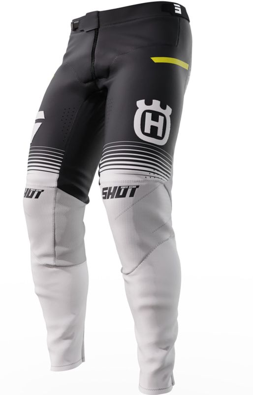 Shot - Husqvarna Limited Edition 2023 - Off-road Broek - Zwart - Poly-stretchstof, Verstevigde Knieën, Hittebestendige Lederen Panelen
