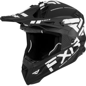 Crosshelm FXR Helium Race Div Zwart-Wit