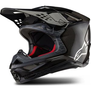 Crosshelm Alpinestars Supertech S-M10 Fame Koolstofvezel M&G