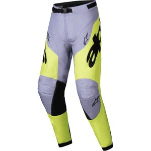 Crossbroek Alpinestars Racer Veil Grijs-Neon Geel