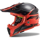 Crosshelm LS2 MX437 Fast Evo Zwart-Rood