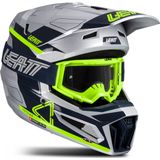 Crosshelm Leatt Moto 3.5 Met Bril Staalgrijs