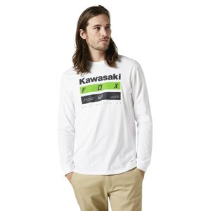 T-shirt FOX Kawi Stripes LS Premium Opt Wit