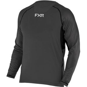 T-shirt met lange mouwen FXR Atmosphere Houtskoolgrijs-Zwart