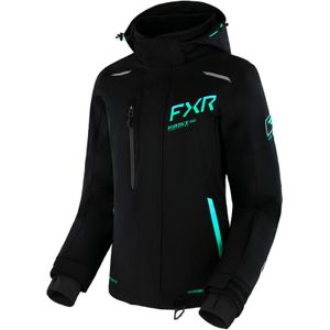 Sneeuwjas Dames FXR Renegade FX Zwart-Vervaagd Muntgroen