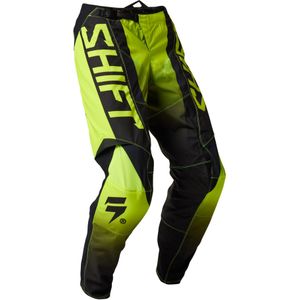 Crossbroek Shift White Label Fluo Geel