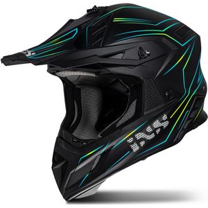 Crosshelm iXS iXS189FG 2.0 Zwart Mat-Geel Fluo