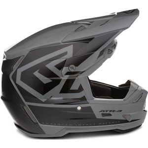 Crosshelm Kinderen 6D ATR-3Y Hex Glanzend Zwart