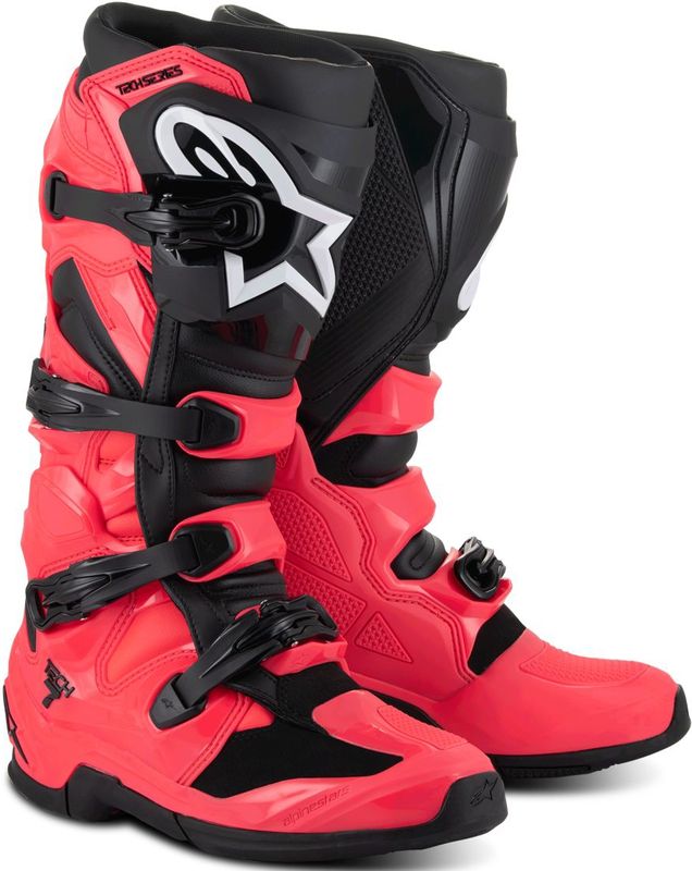 Alpinestars - Tech 7 Diva - Crosslaarzen - Roze-Zwart - Materiaal: TPU